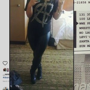 Topshop Faux Leather Leggings